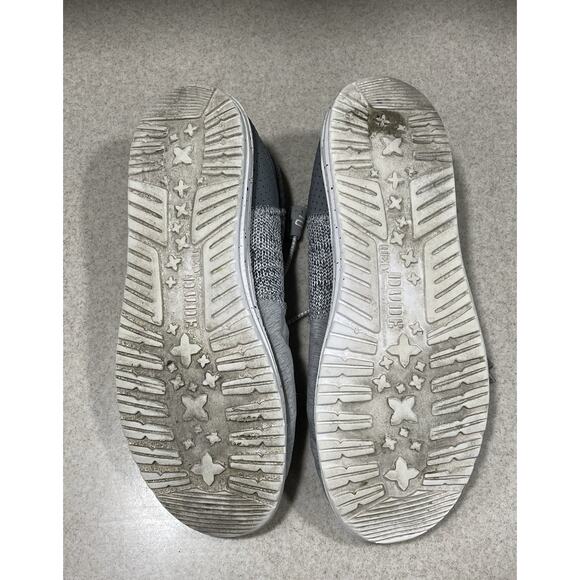 Hey Dude Men's Size 9 Wally -Tri Linen Grey Comfortable Casual Shoes - Picture 7 of 13